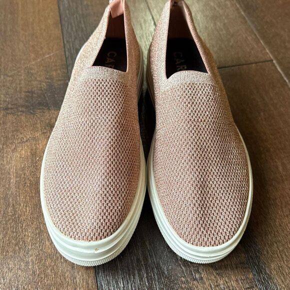 Carvela campaign stretch pink womens sneakers size 39 or 8.5 slip ons - Picture 2 of 6